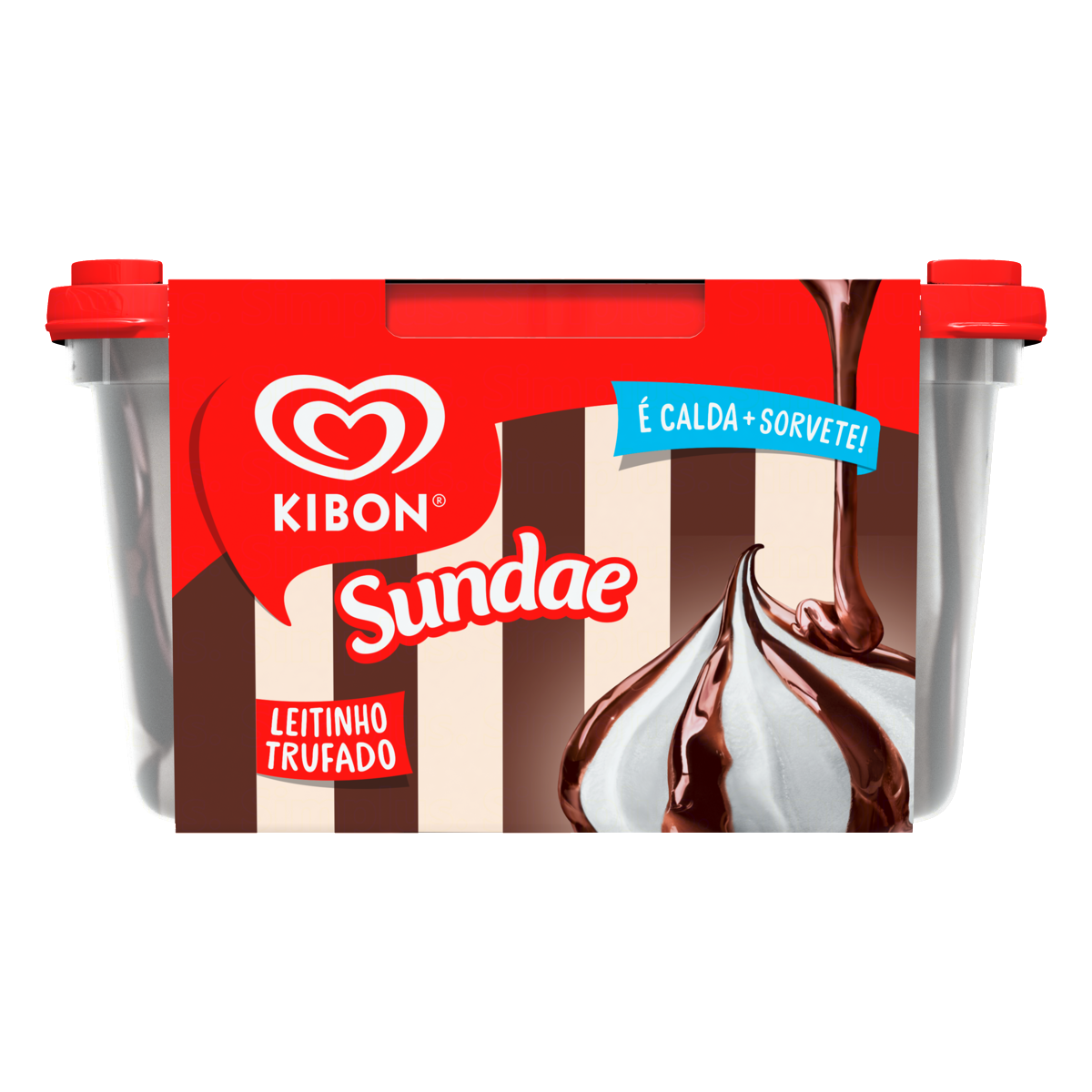 imagem de SORVETE KIBON SUNDAE LEITE TRUFADO 1,4L