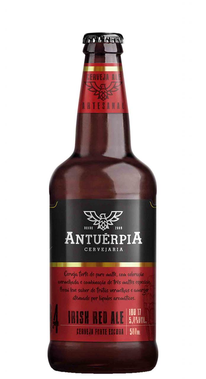 imagem de CERVEJA ANTUERPIA 04 IRISH RED ALE 600ML - CX. C/ 15 UN.