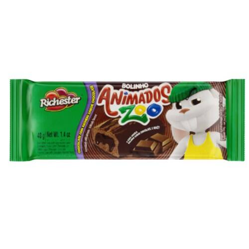 imagem de BOLINHO RICHESTER ZOO CHOC 40G RECH CHOC