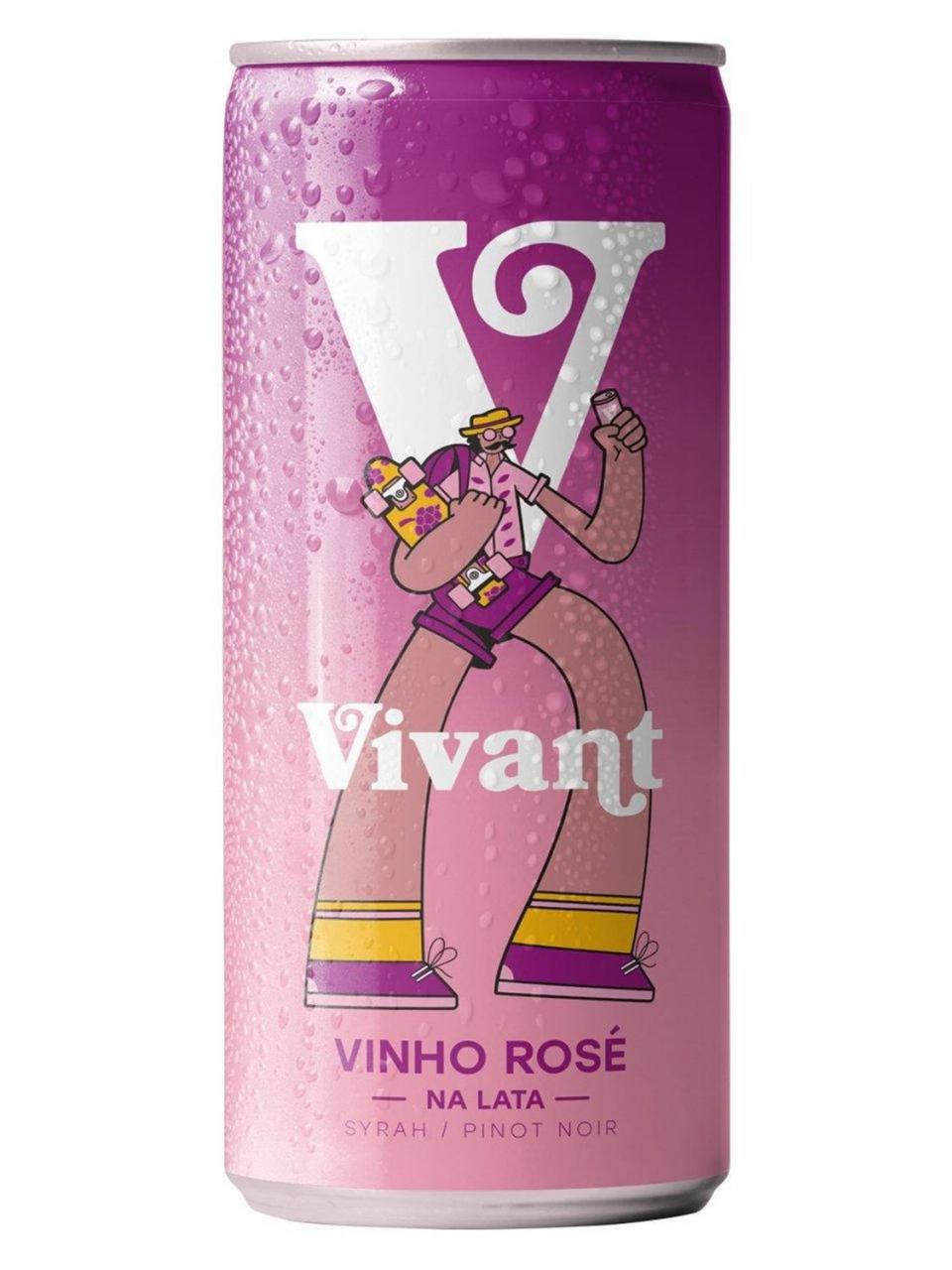 imagem de VINHO VIVANT ROSE NA LATA VIVANT